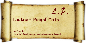 Lautner Pompónia névjegykártya